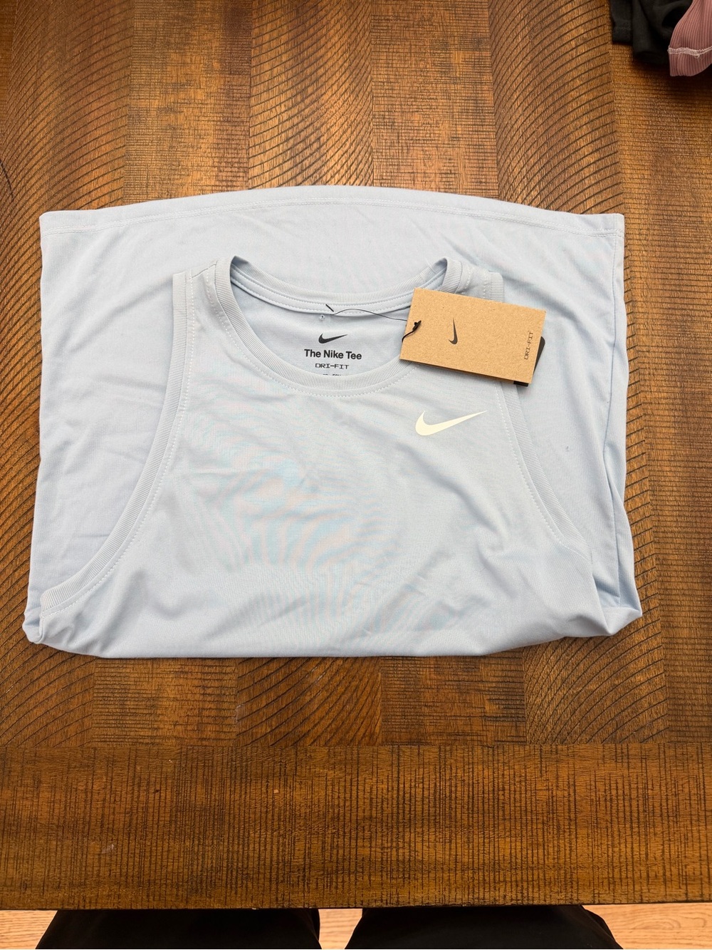 Nike Light Blue Tank with White Swoosh